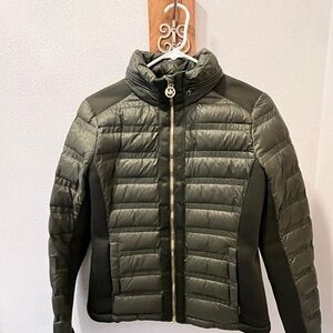 Stylish Olive Puffer Jacket
